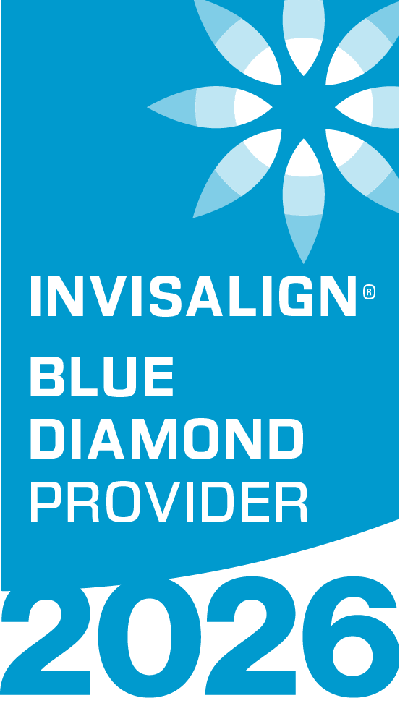 Blue Diamond Invisalign Provider 2020 badge